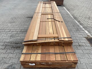Ca. 50x Guyana Ipé Planken Geschaafd Country Grade, 21x90mm, lengte 36